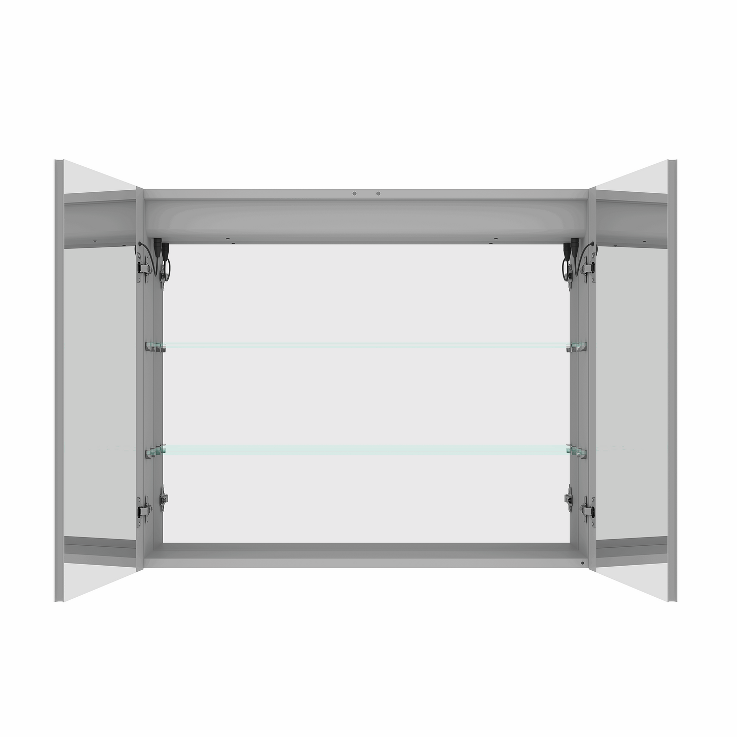 36 x 30 inch Medicine Cabinet with LED Vanity Mirror, Anti-Fog, Recessed or Surface Mount, Waterproof, Dimmable, Aluminum 3000K~6000K Lighted Double Door Bathroom Cabinet with Touch Switch