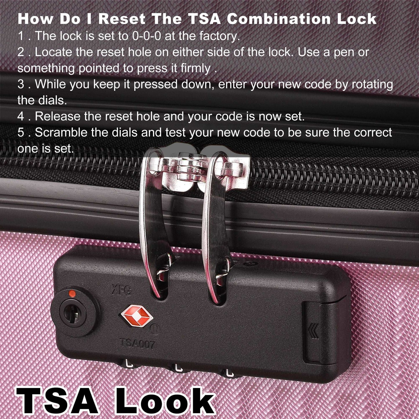 3 Piece Luggage with TSA Lock ABS, Durable Luggage Set, Lightweight Suitcase with Hooks, Spinner Wheels Cross Stripe Luggage Sets 20in/24in/28in