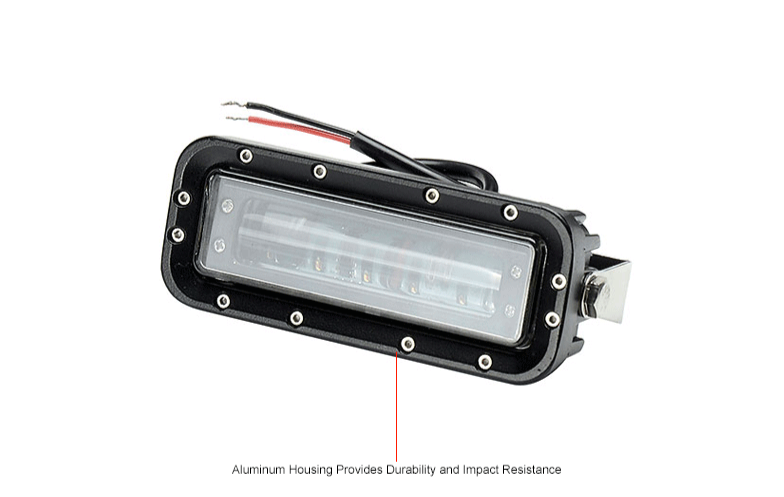 Global Industrial™ LED Forklift "Red Zone" Side-Mount Pedestrian Safety Warning Light