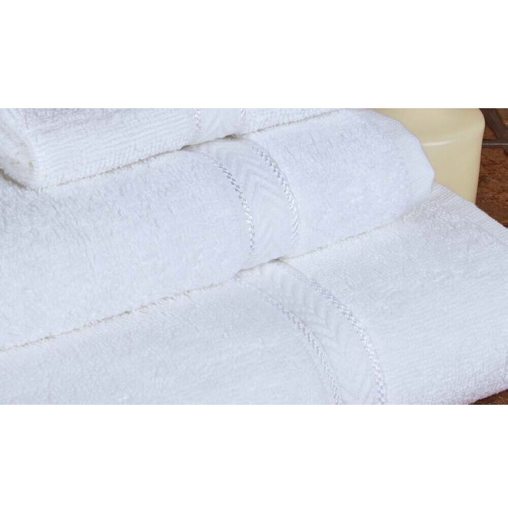 PALMETTO HOTEL HAND TOWELS-86/14 (16X27)(4 Packs of 24) Total 96