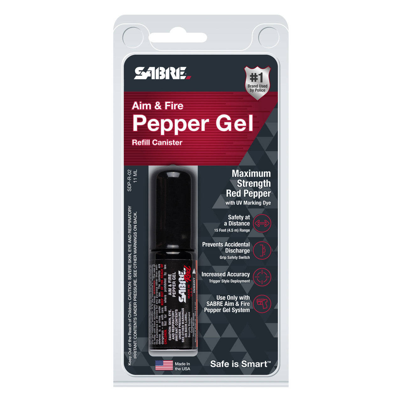 AIM AND FIRE PEPPER GEL REFILL CANISTER