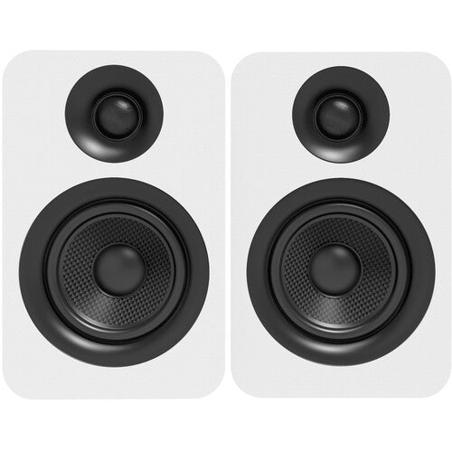 Kanto Living YUP4 2-Way Bookshelf Speakers (Matte White, Pair)