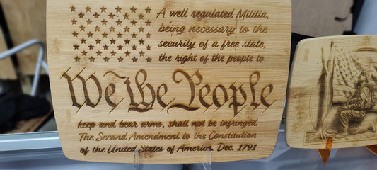 We The People DECOR Banboo plaque