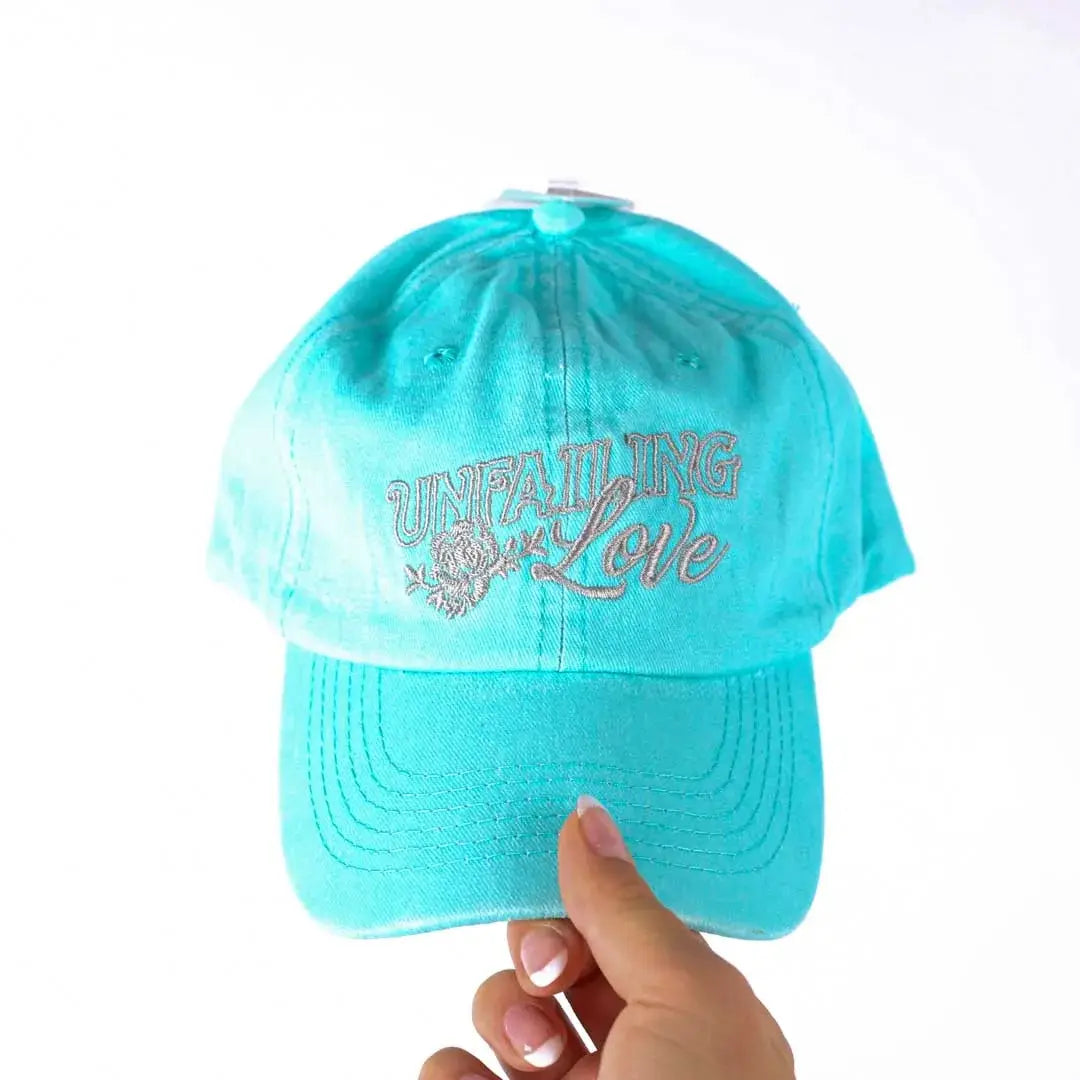 Beautiful Hat - Teal - "Unfailing Love"