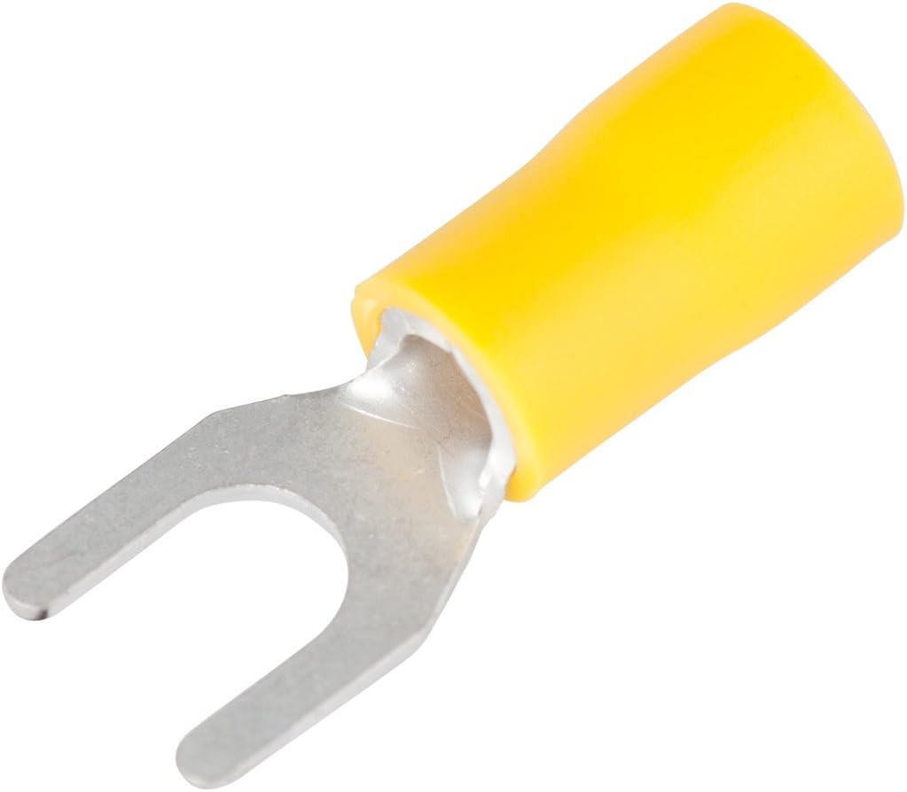 Gardner Bender 15-116 Terminal Spade, 10-8 Stud Sz, 15 Pack, Yellow (12-10 AWG), 5 Count