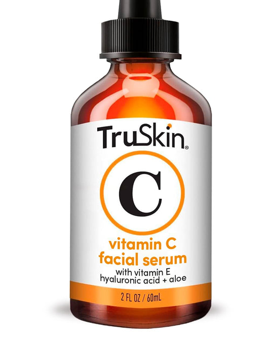 TruSkin Vitamin C Serum – Anti Aging Facial Serum with Vitamin C, Hyaluronic Acid, Vitamin E – Brightening Serum – Even Skin Tone, Improve Appearance of Dark Spots, Fine Lines & Wrinkles, 2 Fl Oz