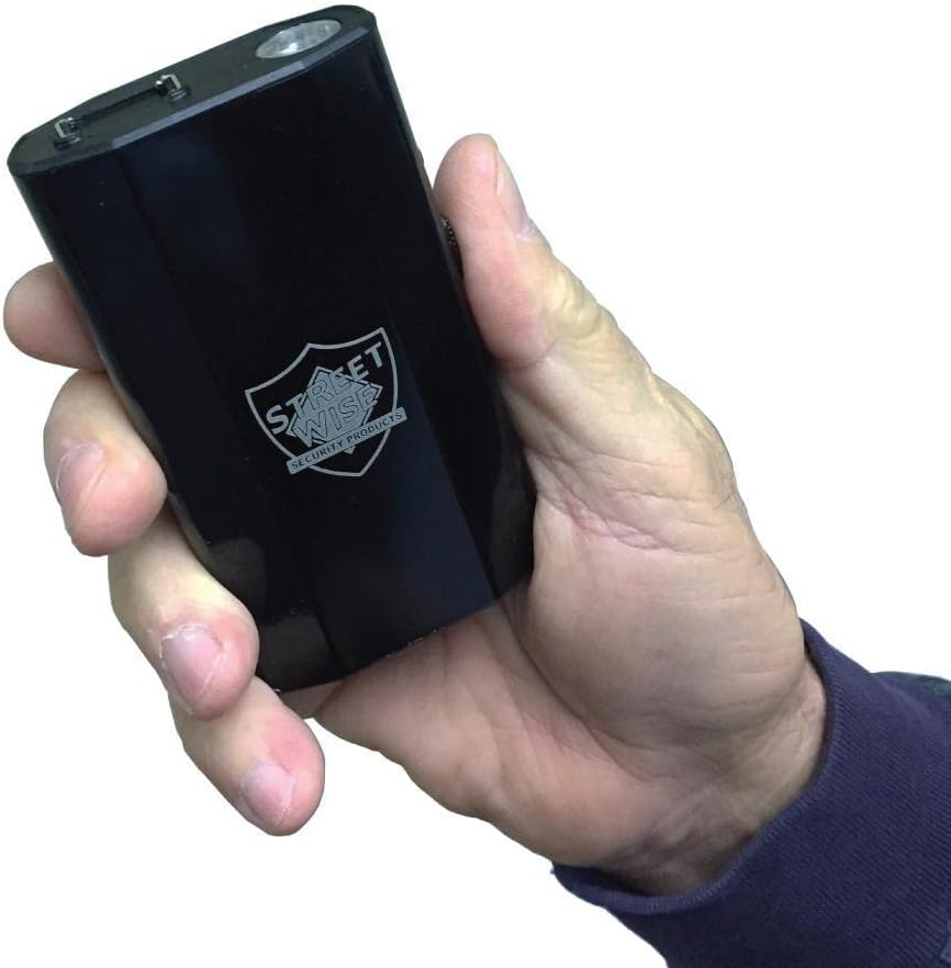 Streetwise 3-N-1 Stun Gun Flashlight and Power Bank 28,000,000* for Self Defense and Cell Phone Charging