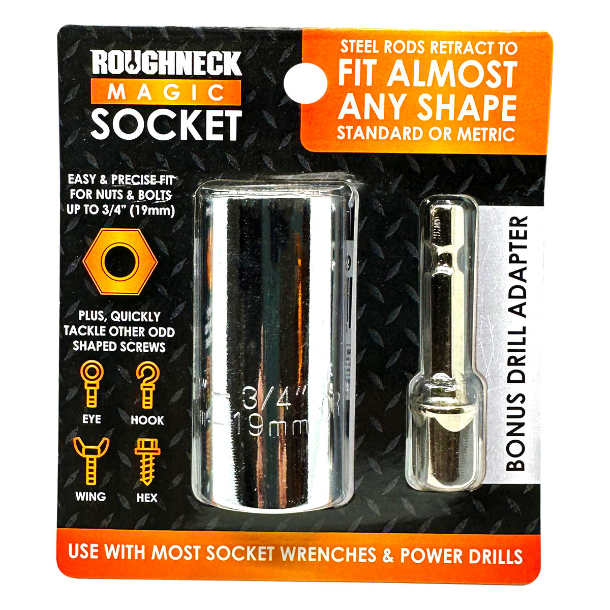 Magic Socket Tool with Drill Adapter Roughneck