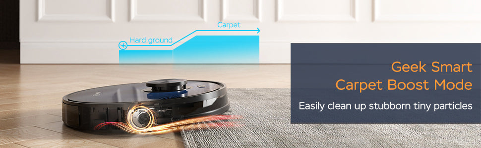 Geek Smart L7 Robot Vacuum Cleaner and Mop, LDS Navigation, Wi-Fi Connected APP, Selective Room Cleaning,MAX 2700 PA Suction, Ideal for Pets and Larger Home Ban on Amazon