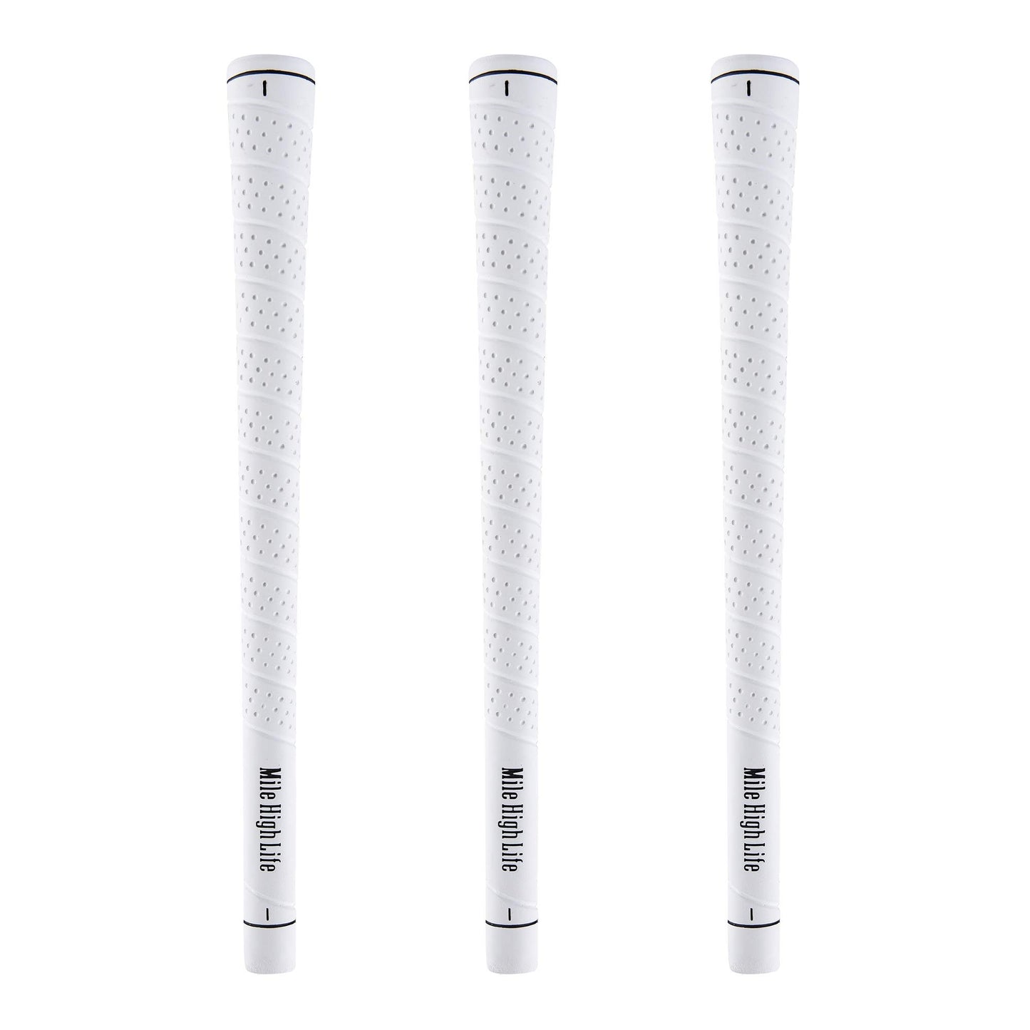 Mile High Life Golf Grips | Standard Golf Club Grips | 3 Pack or 13 Pack Golf Grips Bundle | Entry Level Rubber Golf Grip for Men, Women, Juniors