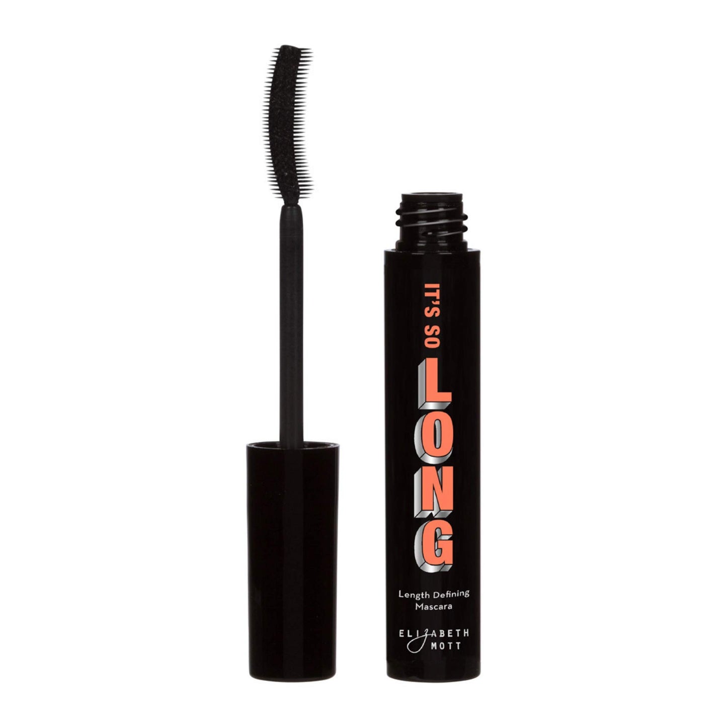 Turn heads with Cruelty-Free Black Volumizing Smudge Proof Mascara: Elizabeth Mott Mascara - Water-Resistant Liquid Lash Extending Tubing Mascara - No Clump, Flakes, Smudges