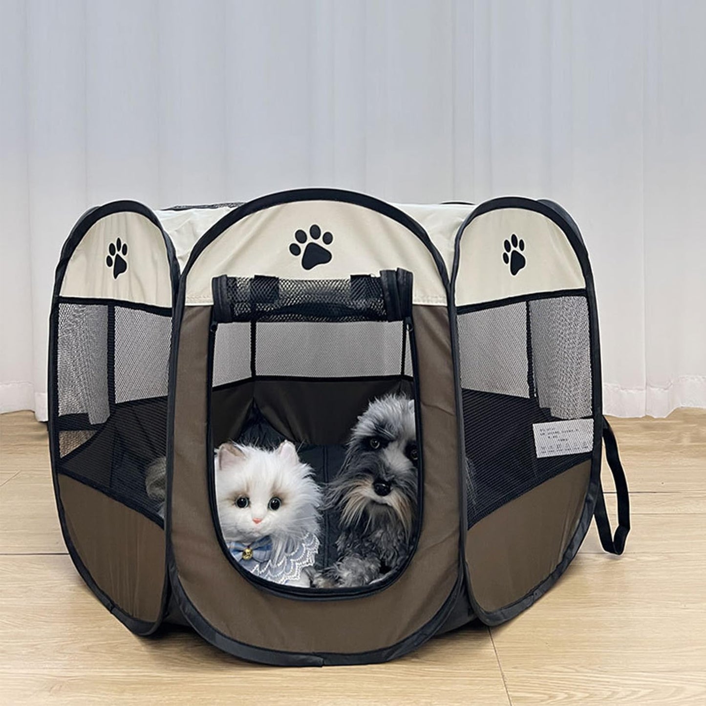 Mile High Life | Foldable Dog Playpen | Portable Dog Crate w Removable Shade Cover | Dog Kennel Indoor/Outdoor w Carry Case | Pen Tent for Dog/Cat/Rabbit