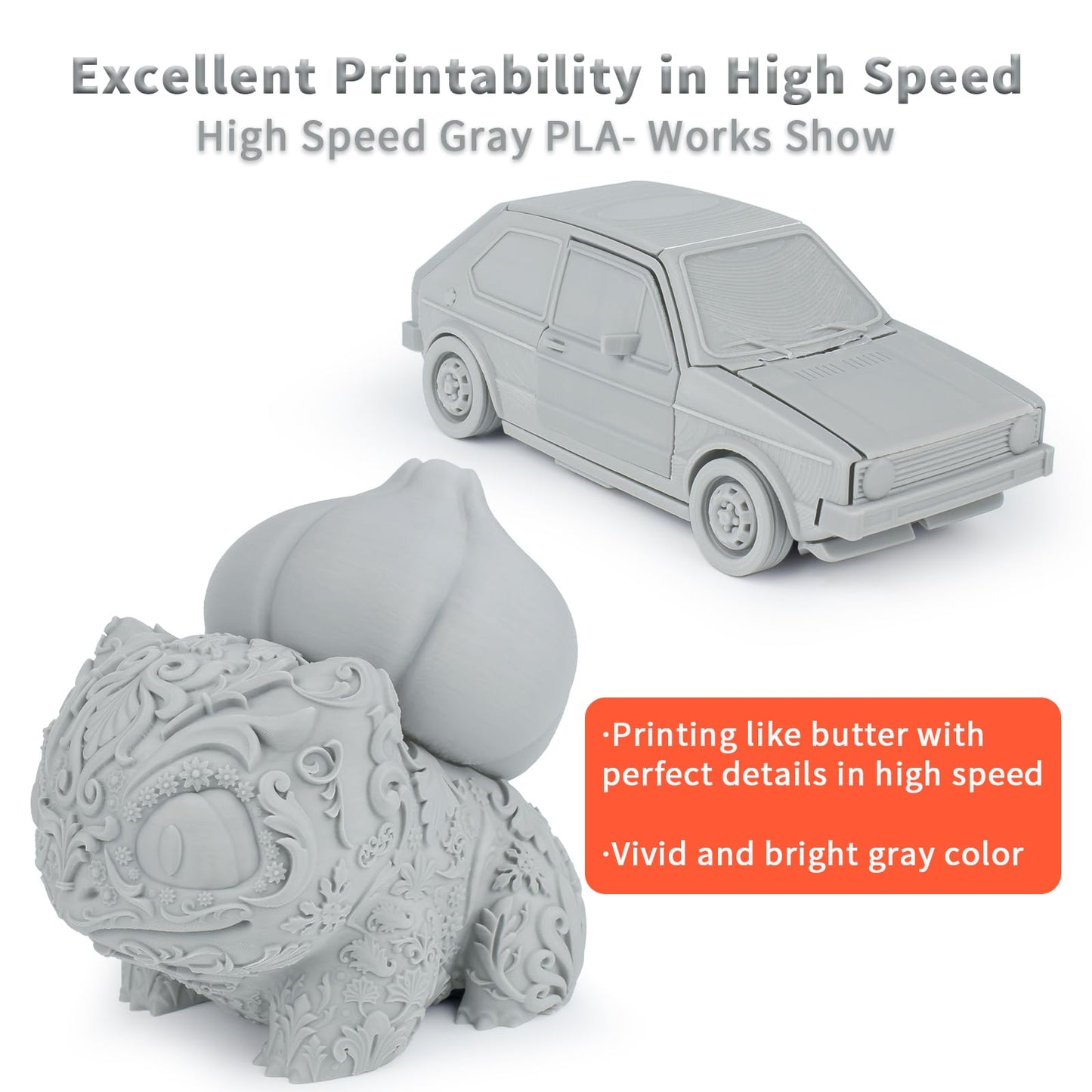 ZIRO High Speed Filament 1.75mm, Up to 600mm/s, HS-PLA Filament 1.75, Fast Printing Speedy PLA Filament, Dimensional Accuracy +/-0.03mm, Fit Most FDM 3D Printers, 3D Printing Rapid Spool, 1KG, Magenta