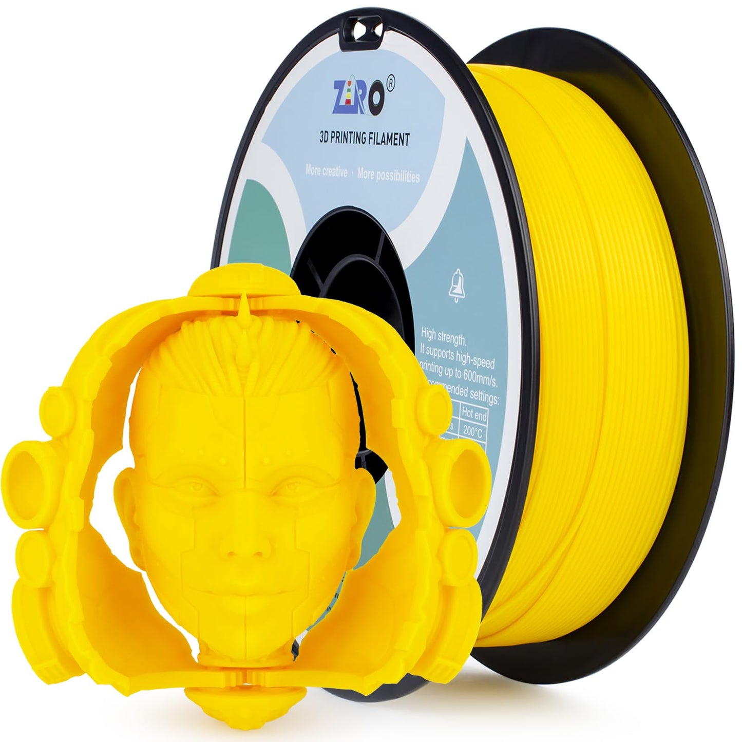 ZIRO High Speed Filament 1.75mm, Up to 600mm/s, HS-PLA Filament 1.75, Fast Printing Speedy PLA Filament, Dimensional Accuracy +/-0.03mm, Fit Most FDM 3D Printers, 3D Printing Rapid Spool, 1KG, Magenta