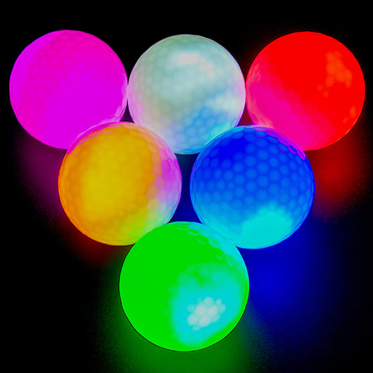 Mile High Life | Glow in The Dark Golf Balls | 6 pcs Glow Golf Balls | Waterproof Light Up Golf Ball for Men Women | 300 Hours Lighting Life Span | Six Assorted Colors