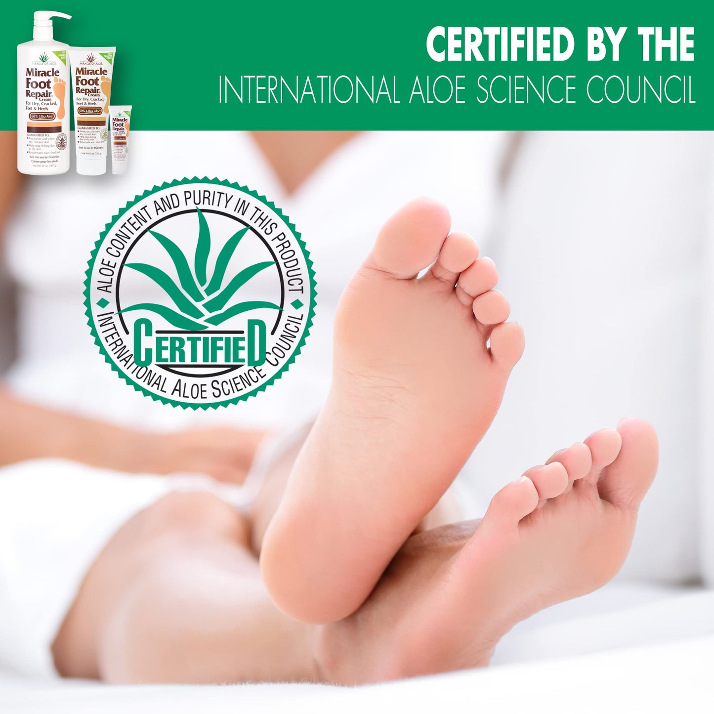 Miracle Foot Repair Cream | Fast Relief for Dry, Cracked, Itchy Feet and Heels | Moisturizes | Softens | Restores Comfort | Stops Nasty Odor