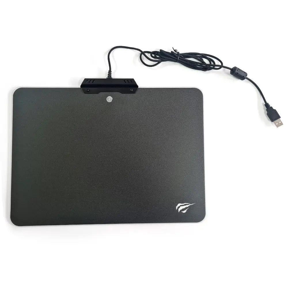 MP02 LED PC light mouse pad, USB cable mouse pad, 10 color modes, non-slip, touch button