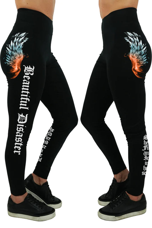 B-D AWESOME FIRE & ICE ANGEL LEGGINGS