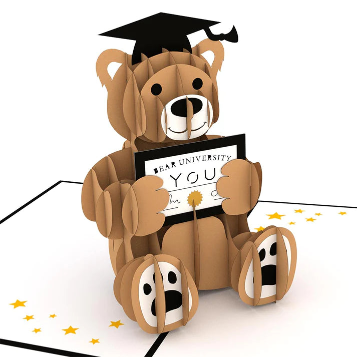 LOVEPOP Graduation Bear Pop-Up Card