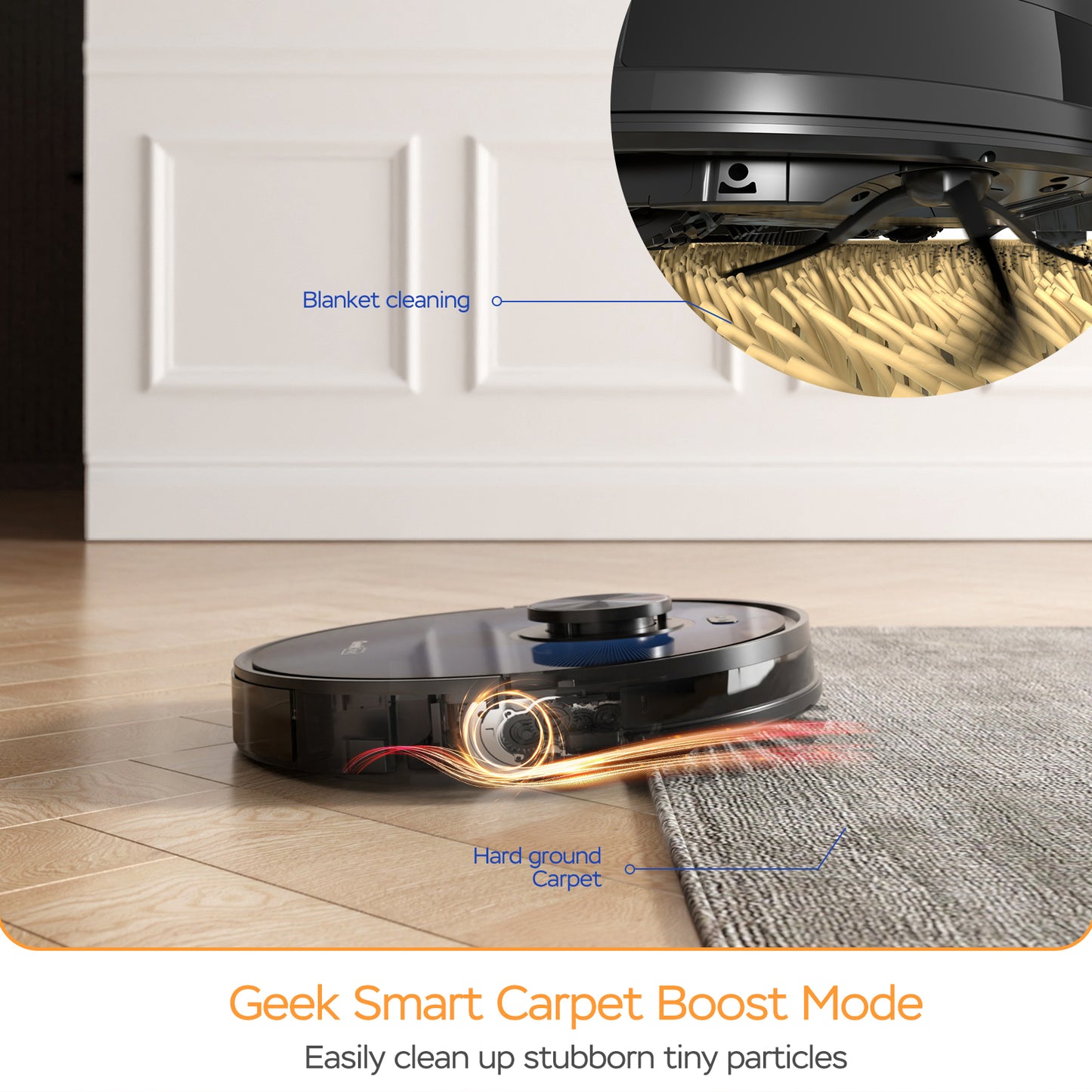 Geek Smart L7 Robot Vacuum Cleaner and Mop, LDS Navigation, Wi-Fi Connected APP, Selective Room Cleaning,MAX 2700 PA Suction, Ideal for Pets and Larger Home Ban on Amazon