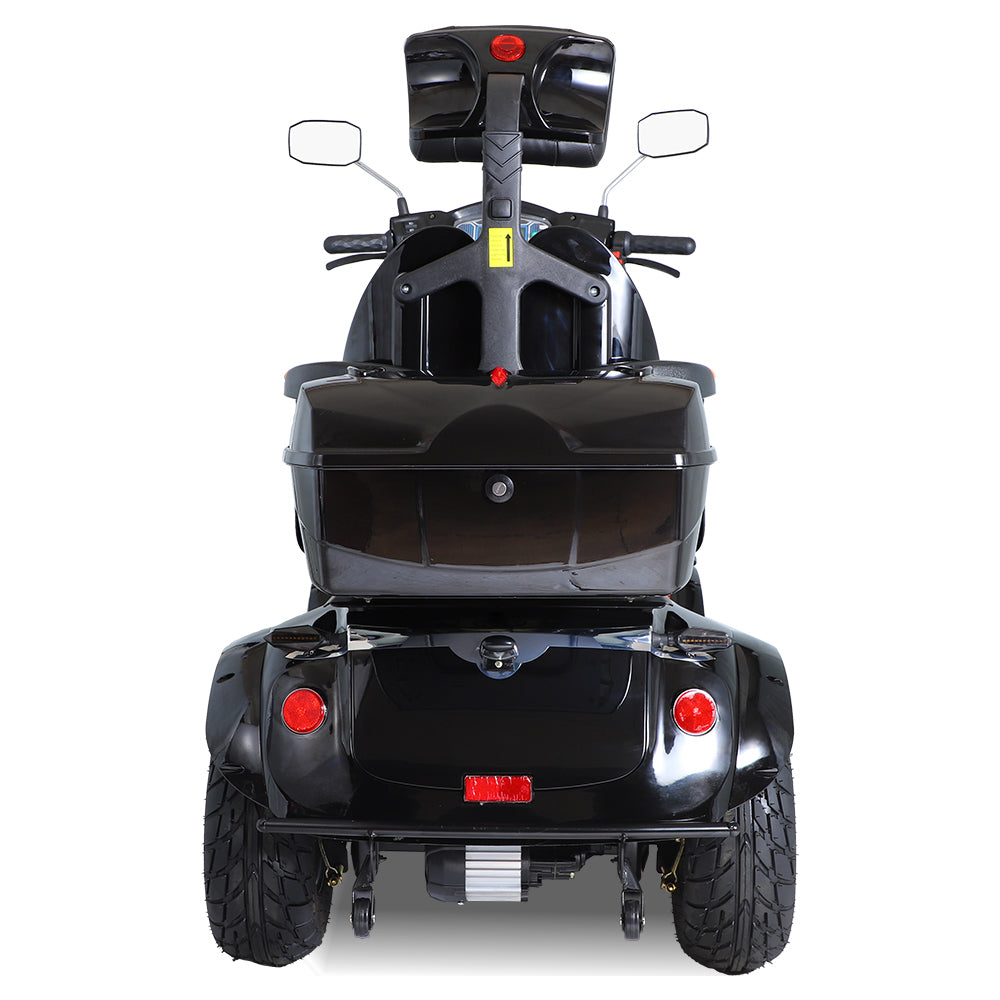 All terrain INTELLIGENT SYSTEM, Three speed, remote control scooter w/headlights, taillights, turn signals & mudguard.