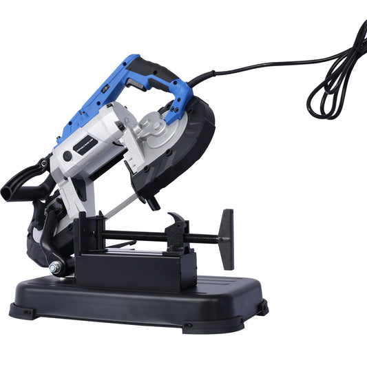 RetailXcess SteelRipper 1100 – High-Performance Portable Band Saw with Removable Stainless Steel Base (45°–90° Cutting, 10A 1100W Motor, 5" Depth Cut)