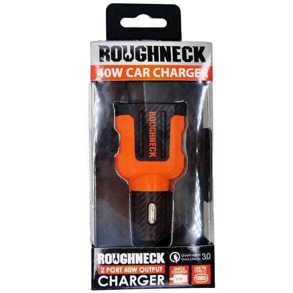 ROUGHNECK 40W OUTPUT CHARGER 4 PIECES PER DISPLAY