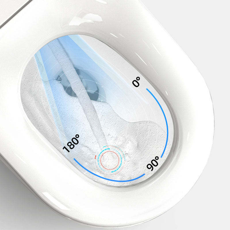 Smart Bidet Toilet with Heated Seat, Smart Toilet with AUTO Open&Close, Posterior Cleaning,Lady Care Wash, Wireness Remote Control&HD LCD Display