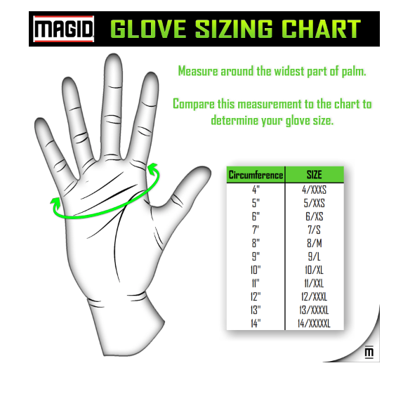 Magid D-ROC® GPD546 Hyperon® Blend Polyurethane Palm Coated Gloves - Cut Level A2 (10 PAK) SIZE 10