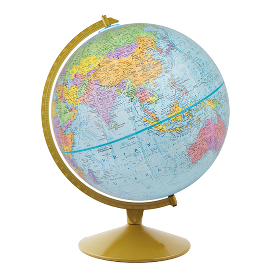 Explorer 12″ Blue Raised Relief Desk – Replogle Globes