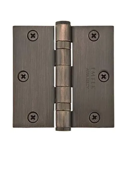 Emtek Steel Ball Bearing Heavy Duty Door Hinges (Pair) - 3-1/2”