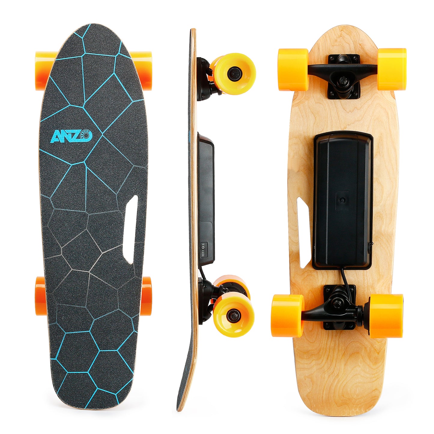 Small Electric Skateboard with Remote Control, 350W, Max 10 MPH, 7 Layers Maple E-Skateboard, load up to 100kg for Adult, Teens, and Kids