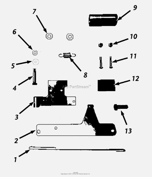 GENERAC Beaver Blade Bolt/Spacer/Brake Kit, TR4 321851