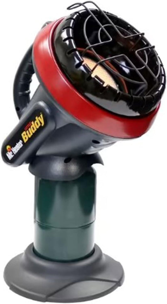 Mr. Heater MH-F215100 3800 BTU Portable Little Buddy Propane Emergency Heat with Push Start Button, Piezo Spark Igniter, and Tip Over Safety Shutoff