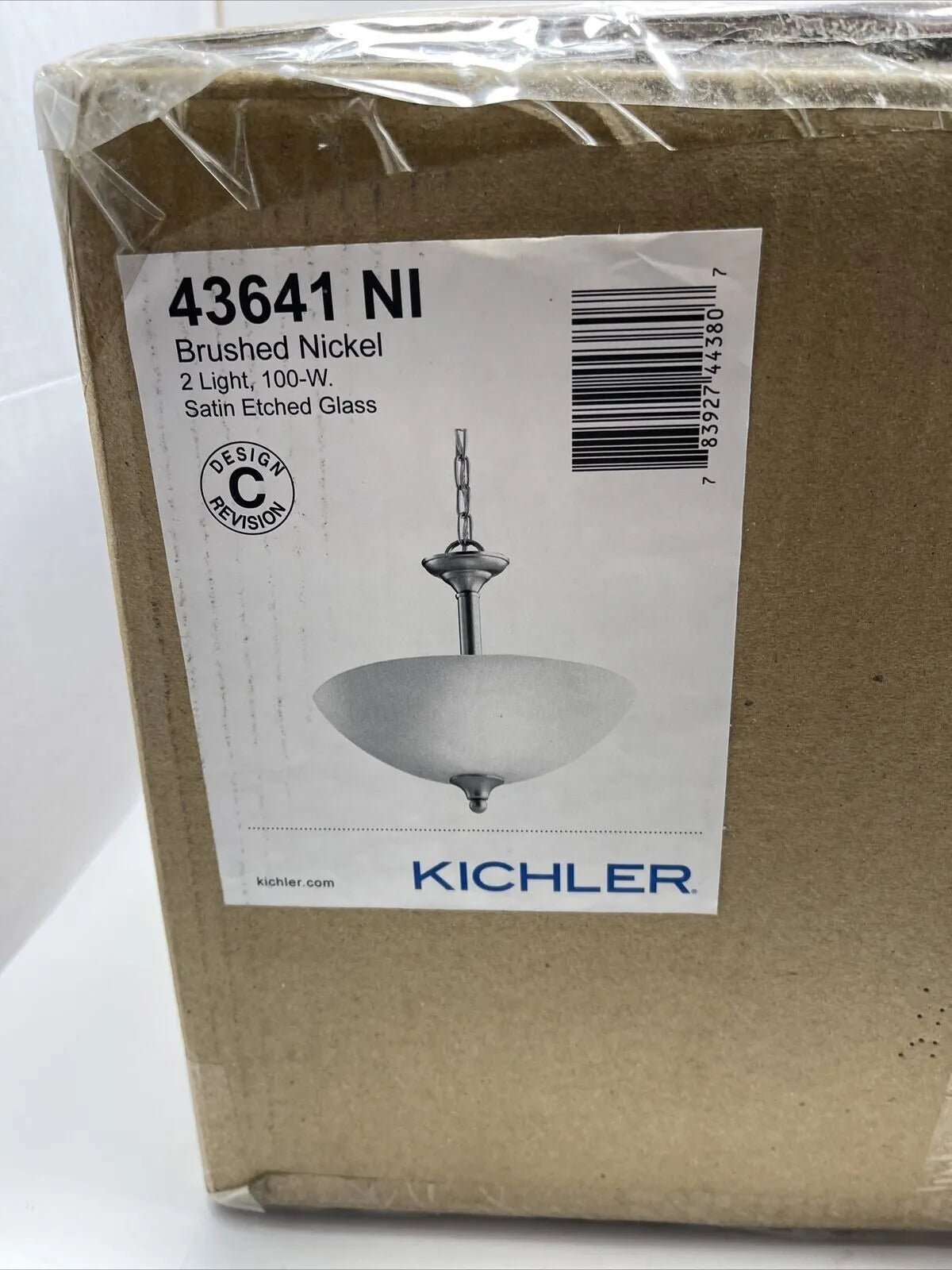 Kichler Lighting 43641NI - 2 Light Inverted Pendant Light Brushed Nickel