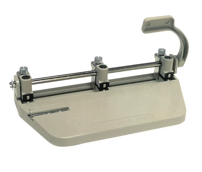 Heavy-Duty 3-Hole Punch, 1/4" Holes. 30 sheets of 16lb paper FOOTHILL 210