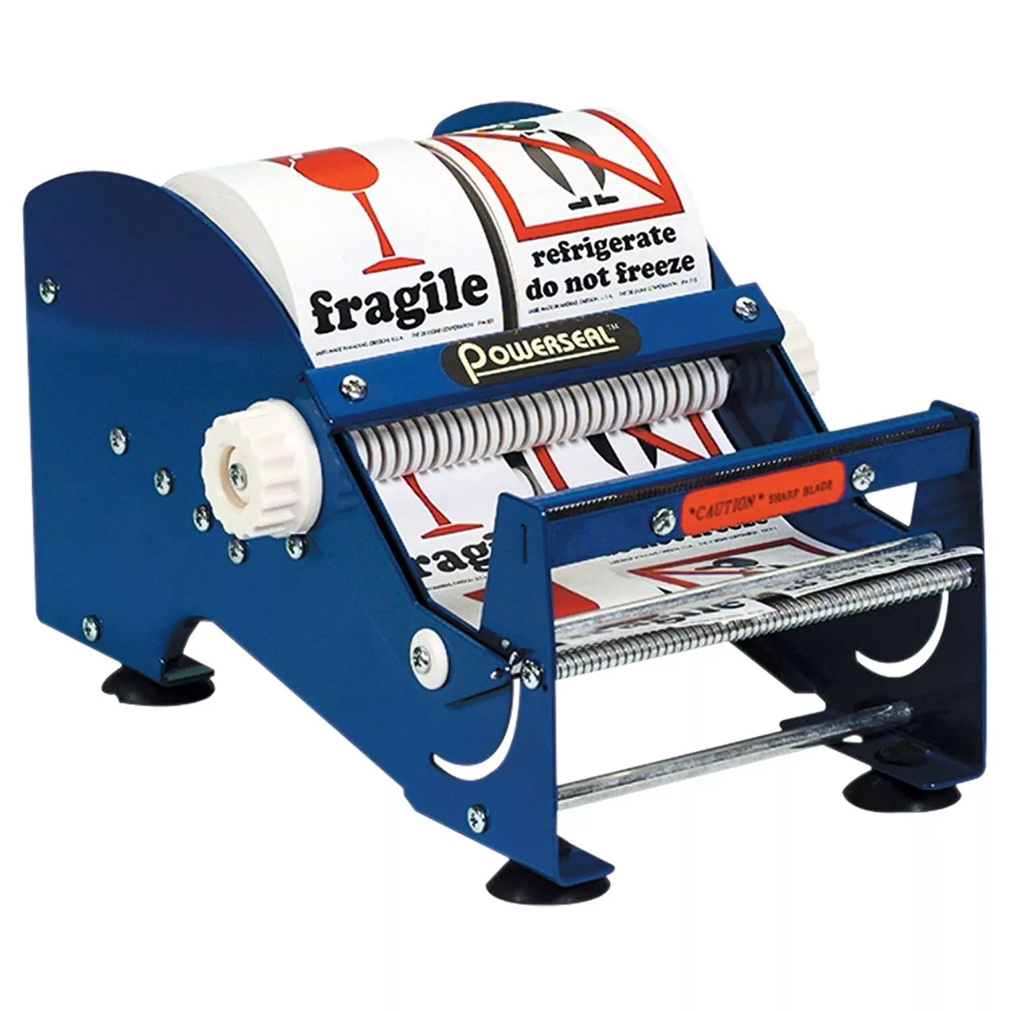 LabelKing Bench Top Label Dispenser, 6.5", Blue, 1 Each