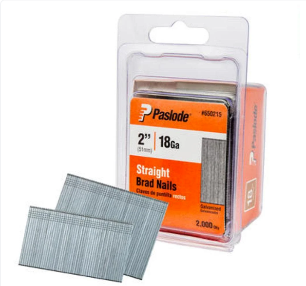 Paslode 2 In. 18 Gauge Galvanized Brad Nail 2000 Count (3 PACK) 6,000 nails