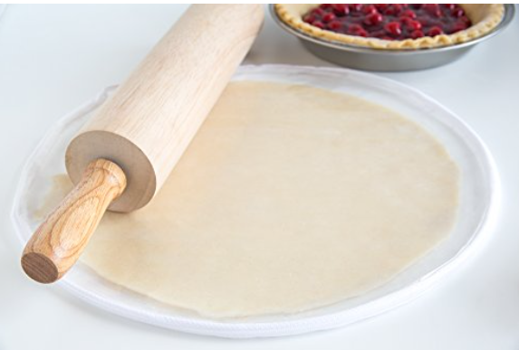 Fox Run Brands Plastic Pie Crust Bag, 14 x 14 x 0.25 inches, Clear