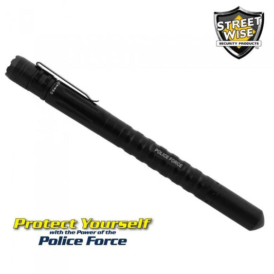 Police Force Tactical Pen with Light & DNA Collector LIFETIME WARRANTY