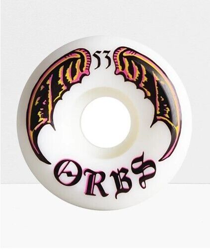 Welcome Skateboard Wheels Orbs Specters White 56mm 99A With Bones Reds