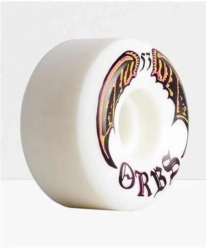 Welcome Skateboard Wheels Orbs Specters White 56mm 99A With Bones Reds