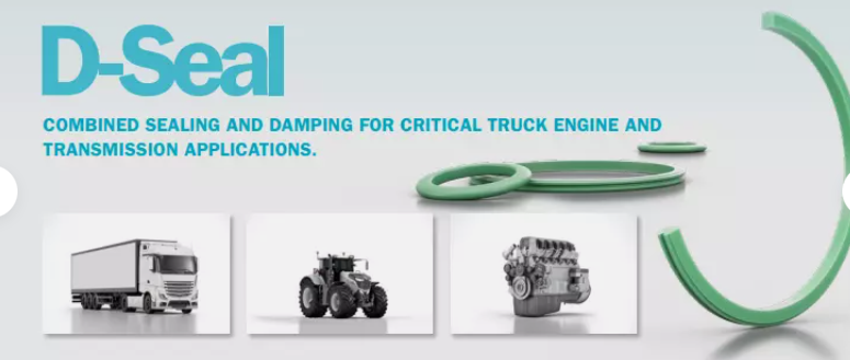 TRELLEBORG Dual-function D-SEAL for truck engine and transmission applications