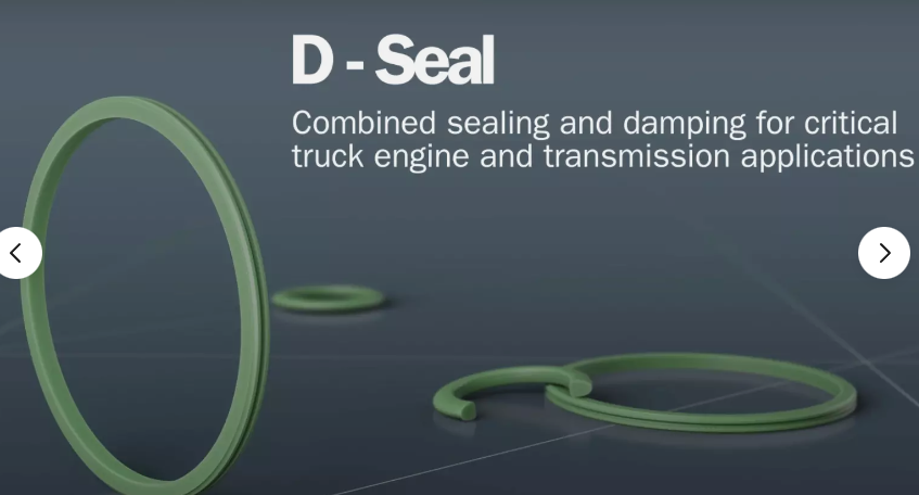 TRELLEBORG Dual-function D-SEAL for truck engine and transmission applications