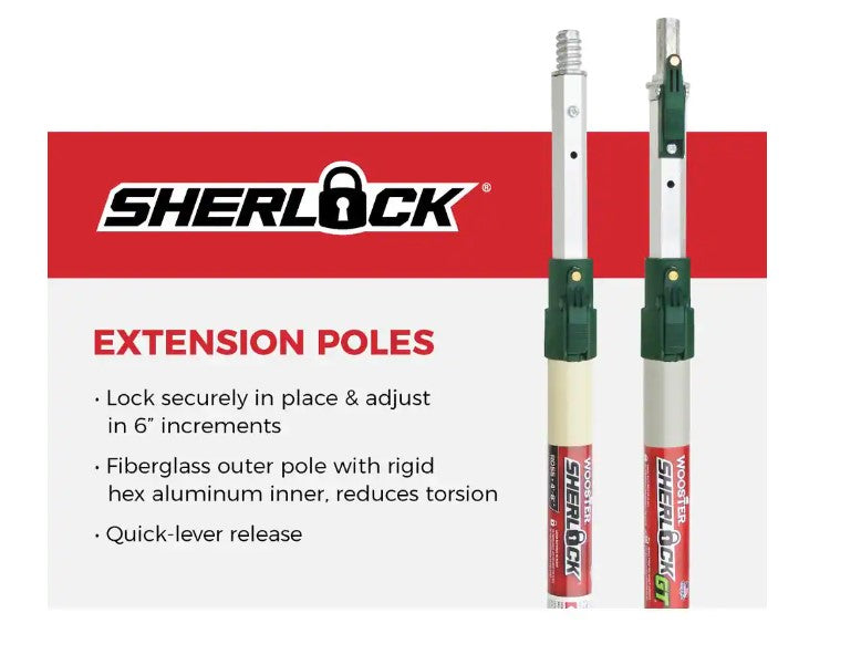 WOOSTER R055 4'-8' SHERLOCK EXTENSION POLE (3 CASES of 3 each)