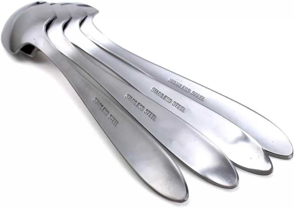 HAZOULEN Grapefruit Spoons, Stainless Steel, 6-2/5", 5 Sets of 4ea (Clover) 20 PCS