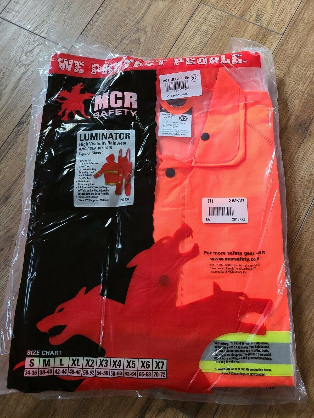 MCR SAFETY Rain Suits (7PAK) Various sizes