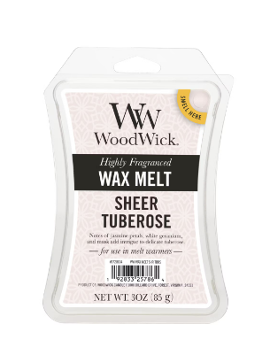 Sheer Tuberose WoodWick Wax Melts 6-Packs