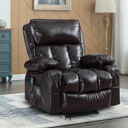 Vanbow. Recliner Chair  for Living Room with Rocking Function and Side Pocket