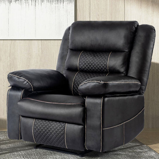 Breathable Leather Massage Recliner Chair, Manual Living Room Reclining Sofa